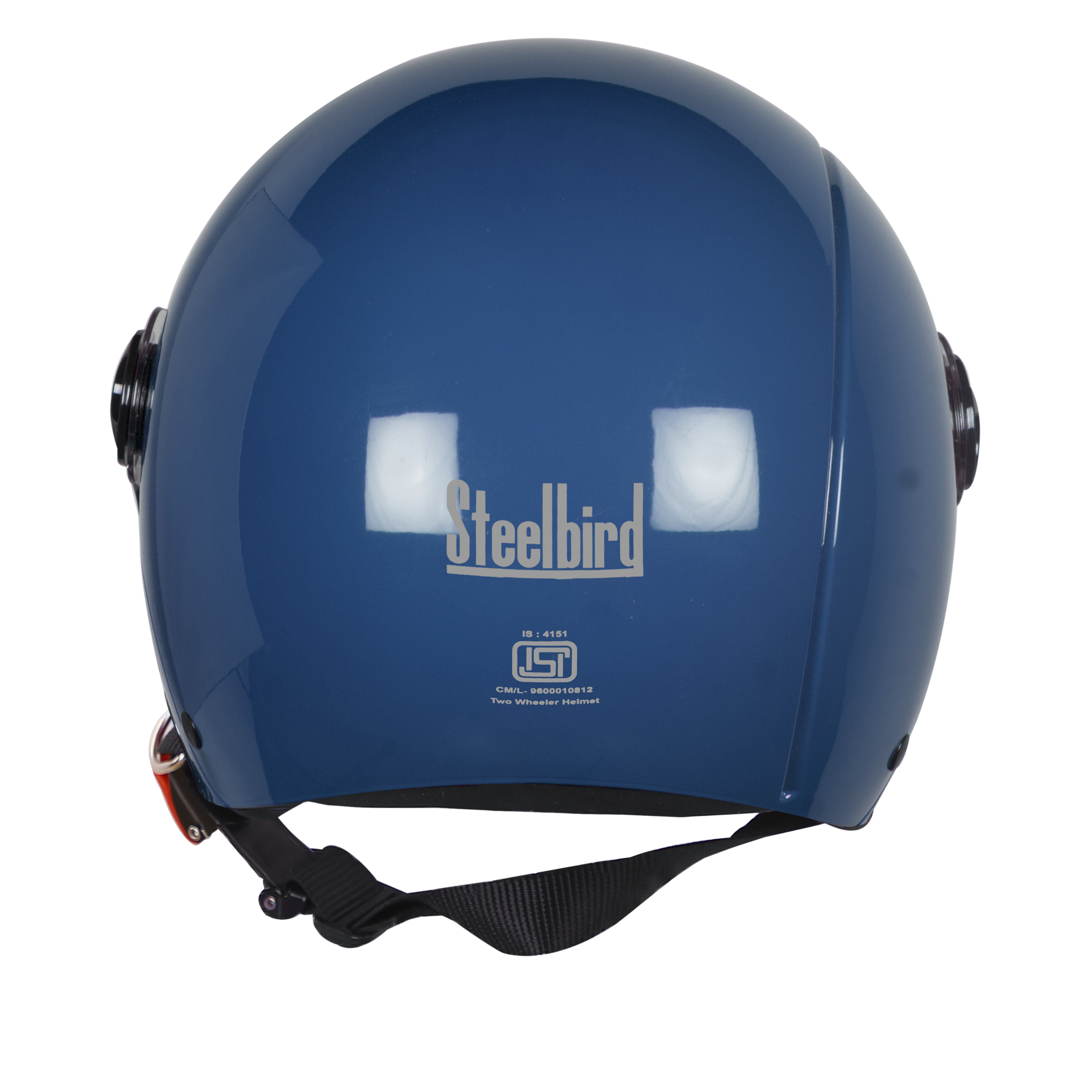 SBH-16 REX GLOSSY BLUE (FITTED WITH CLEAR VISOR AND SMOKE VISOR ONLY FOR ILLUSTRATION PURPOSE)